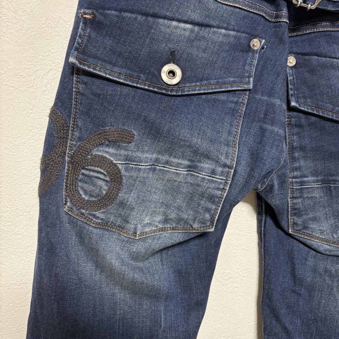 G-STAR RAW 96 デニムパンツ 27 ストレッチ　ダークブルー　3D