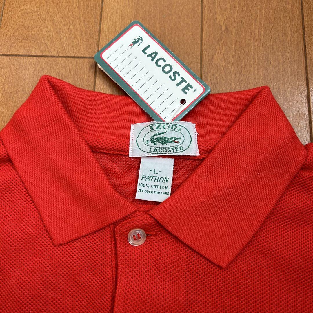 新品 80s 90s LACOSTE IZOD半袖ポロシャツ レッド
