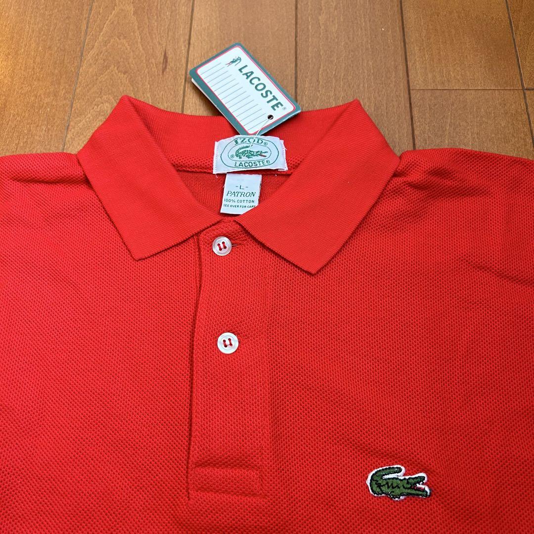 新品 80s 90s LACOSTE IZOD半袖ポロシャツ レッド