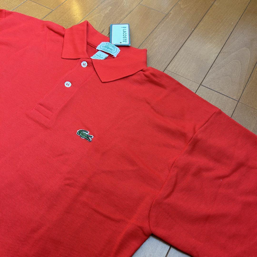 新品 80s 90s LACOSTE IZOD半袖ポロシャツ レッド