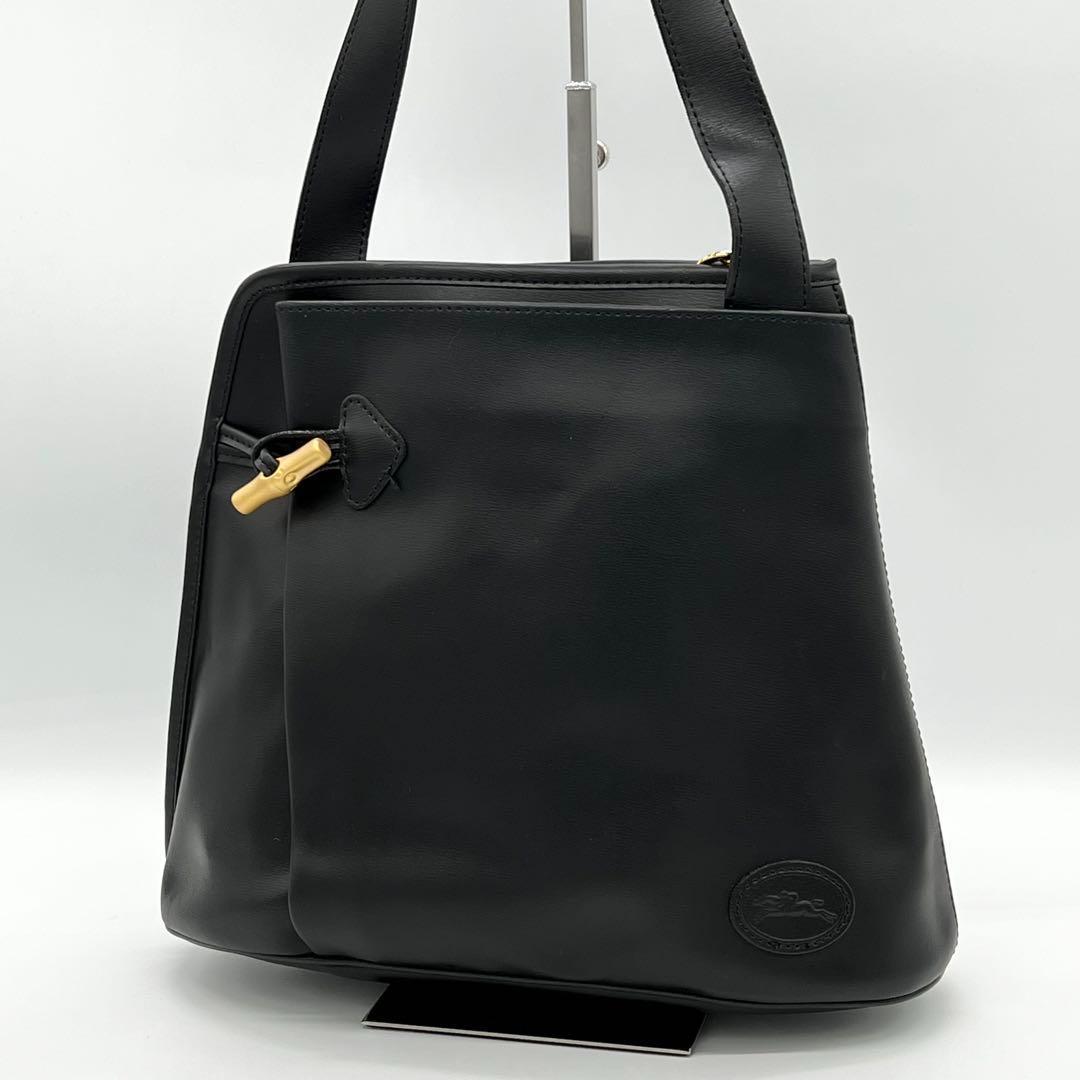 【極美品】LONGCHAMP ロゾ サコッシュ ショルダーバッグ ブラック
