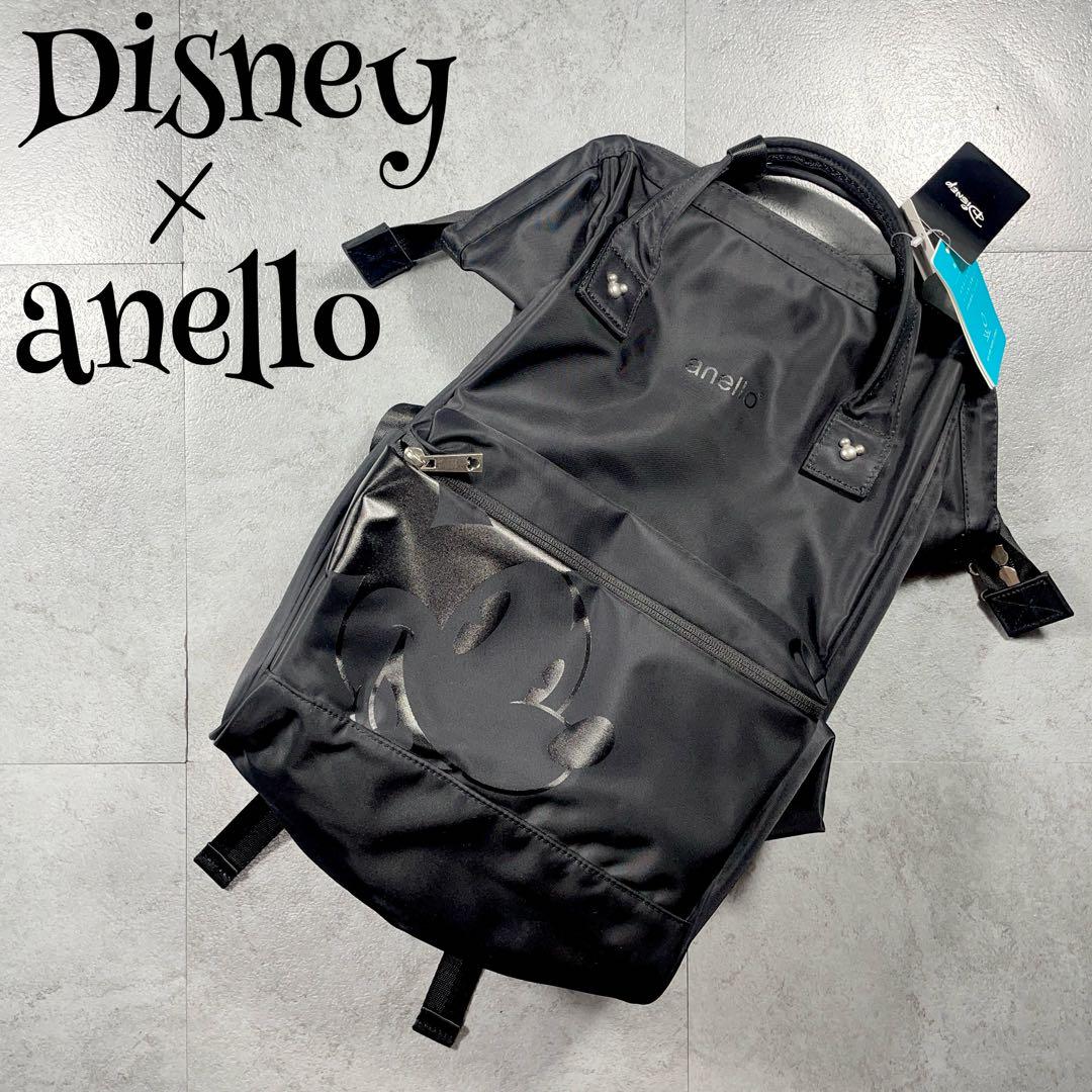未使用✨️ Disney × anello リュック ナイロン 撥水 大容量 黒