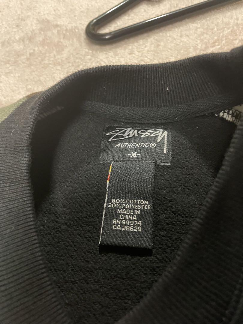 希少 STUSSY ロゴ カモフラ バックプリント スウェット トレーナー 希少 STUSSY ロゴ カモフラ バックプリント スウェット トレーナー