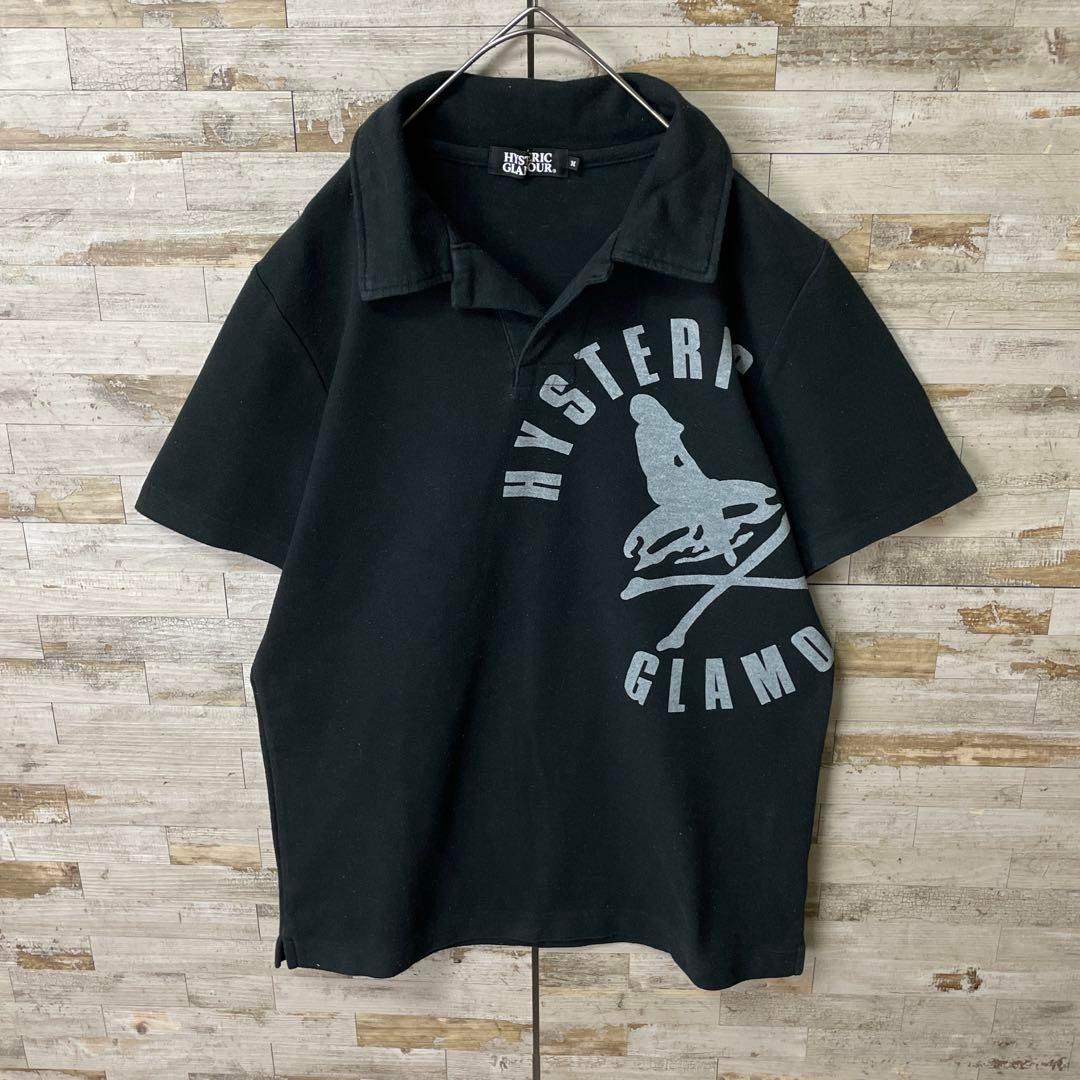 691【入手困難】ヒステリックグラマー♤ビッグロゴ　ヒスガール半袖ポロシャツ美品 606【入手困難】ヒステリックグラマー♤ビッグロゴ ヒスガール
