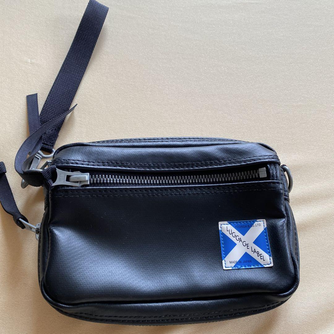 Luggage Label ブラック ミニバッグ