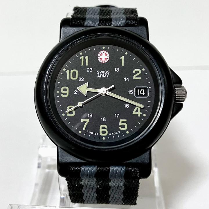 希少 SWISS ARMY 新品電池 1827 腕時計 メンズ スイスアーミー