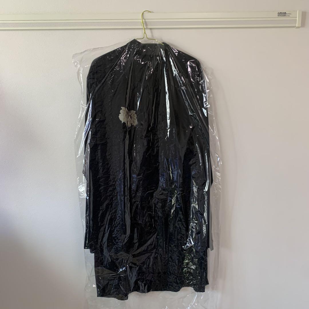 B yohji yamamoto レーヨンブラックロングブラウス
