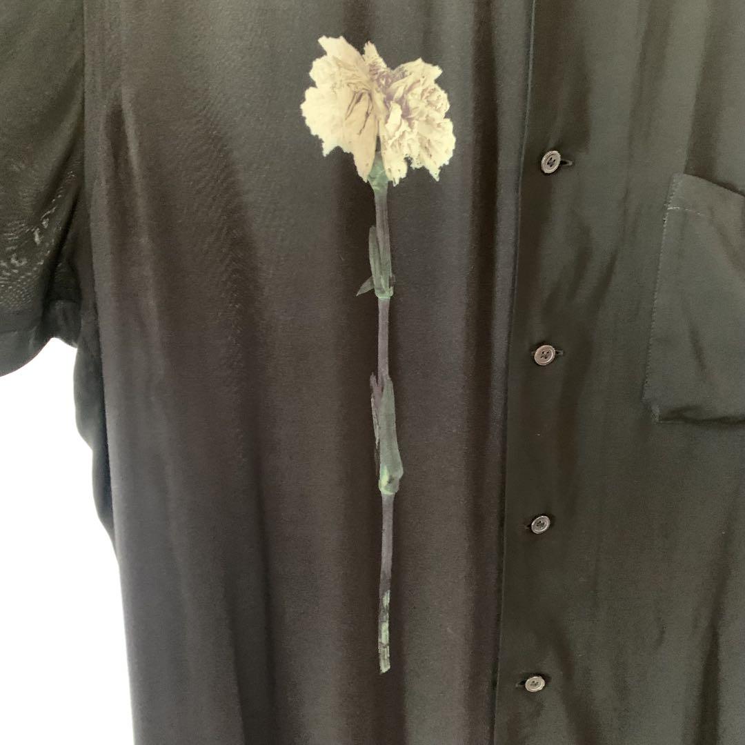 B yohji yamamoto レーヨンブラックロングブラウス