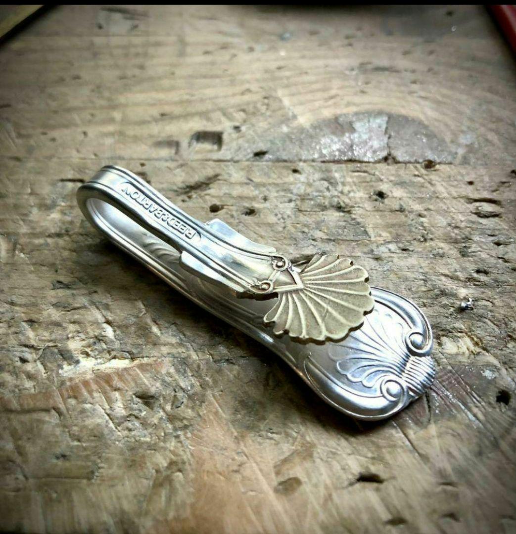 ヴィンテージスプーン マネークリップ　REED&BARTON　ハンドメイド
