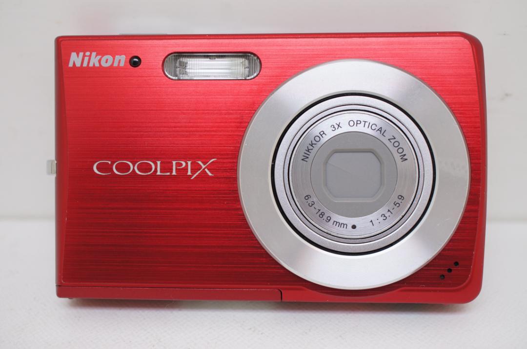 ☆中古美品☆Nikon COOLPIX S200 レッド☆操作確認済☆