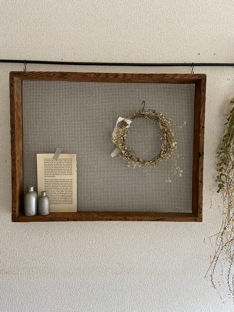 木枠網　古道具