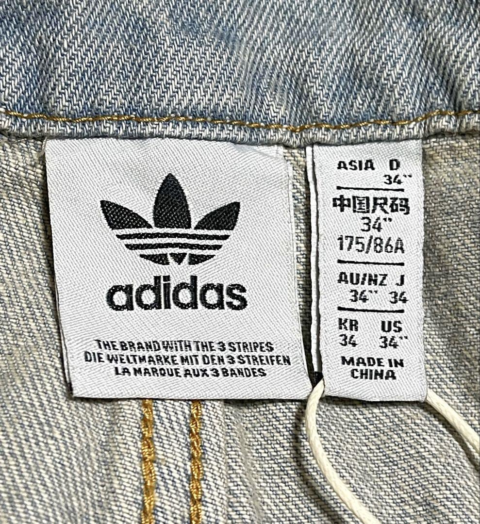 完売34新品adidas国内正規品ADILENIUM3バナナフィットデニムパンツ