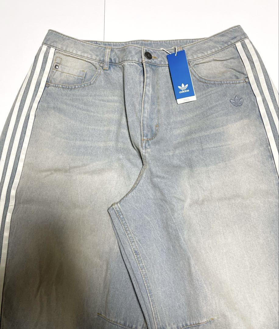 完売34新品adidas国内正規品ADILENIUM3バナナフィットデニムパンツ