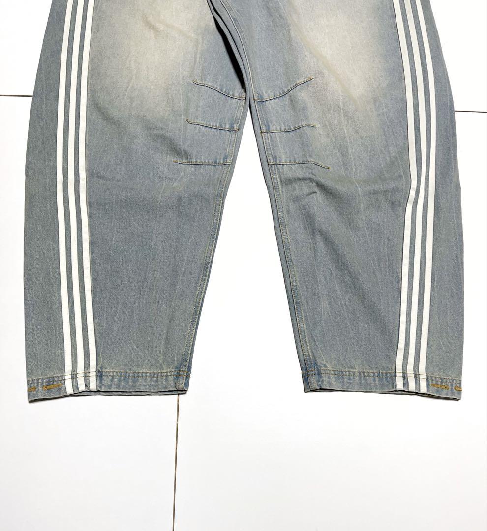 完売34新品adidas国内正規品ADILENIUM3バナナフィットデニムパンツ