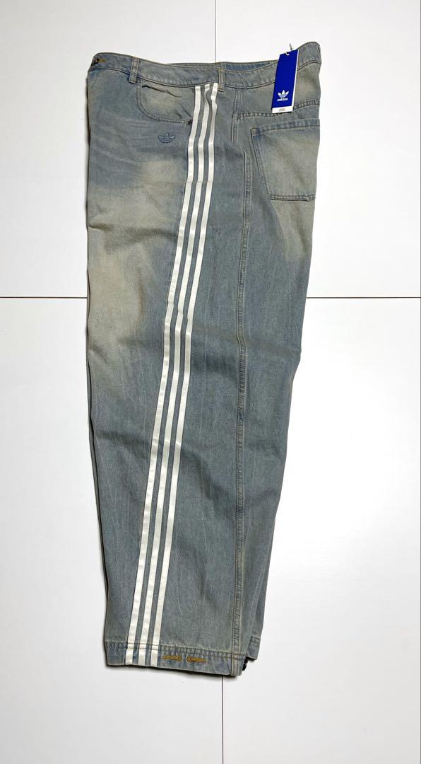 完売34新品adidas国内正規品ADILENIUM3バナナフィットデニムパンツ