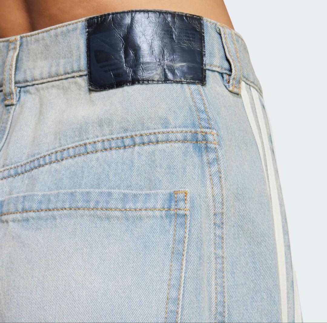 完売34新品adidas国内正規品ADILENIUM3バナナフィットデニムパンツ