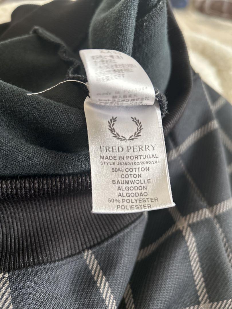 FRED PERRY ポルトガル製 チェック柄 ジャージ