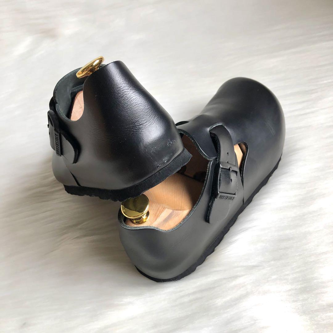 ビルケンシュトック ロンドン レザー シューズ ブラック 24cm ユニセックス