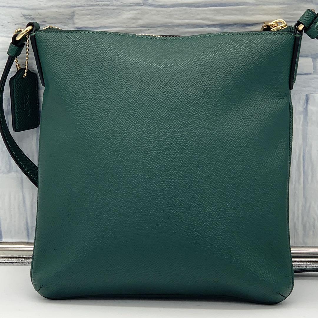 現行 未使用級 COACH コーチ ミニ ローアン ショルダーバッグ グリーン