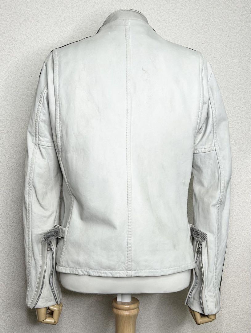 ④schott クラシックレーサー【M】牛革ジャン ハーレーgpzショベルUSA