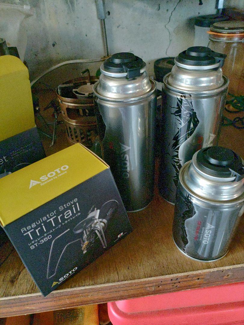 soto レギュレータStove ST-350TB＆ST-712 2本と…