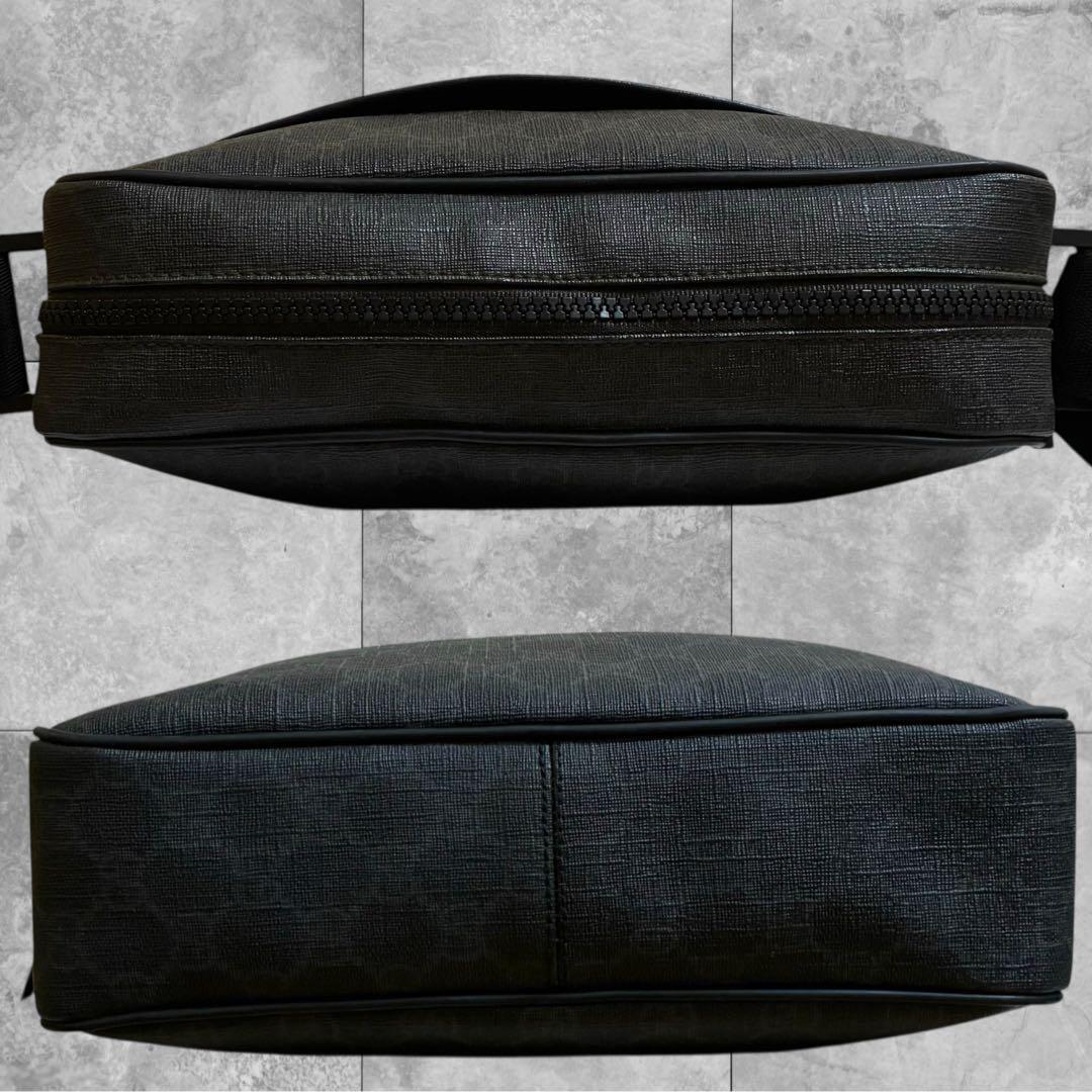 【美品】GUCCI GGスプリーム ショルダーバッグ クロスボディ スクエア 黒