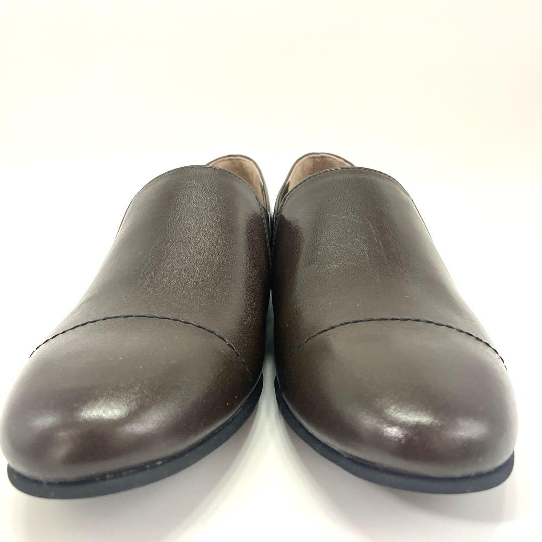 新品⭐️マーガレットハウエルアイデア　ダークブラウン スリッポン　22.5