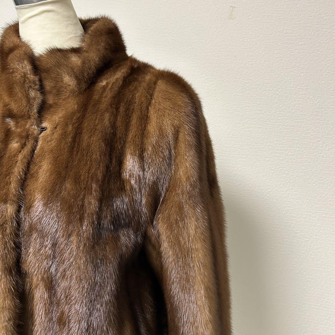 最高級品 SAGA MINK サガミンク ファーコート ミドル丈 size11