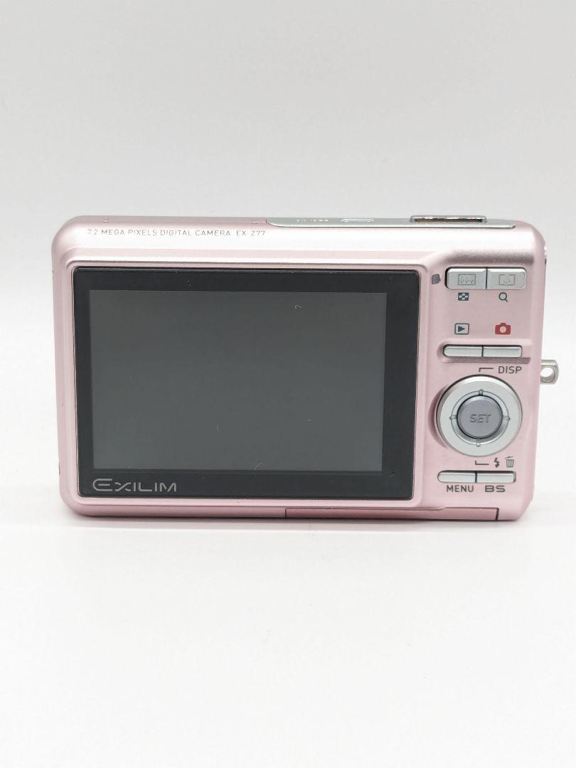 2台セット　【ジャンク】カシオ EX-Z77 コンデジ　ピンク　シルバー ジャンク CASIO コンパクトデジタルカメラ EX-Z77 ピンク カシオ