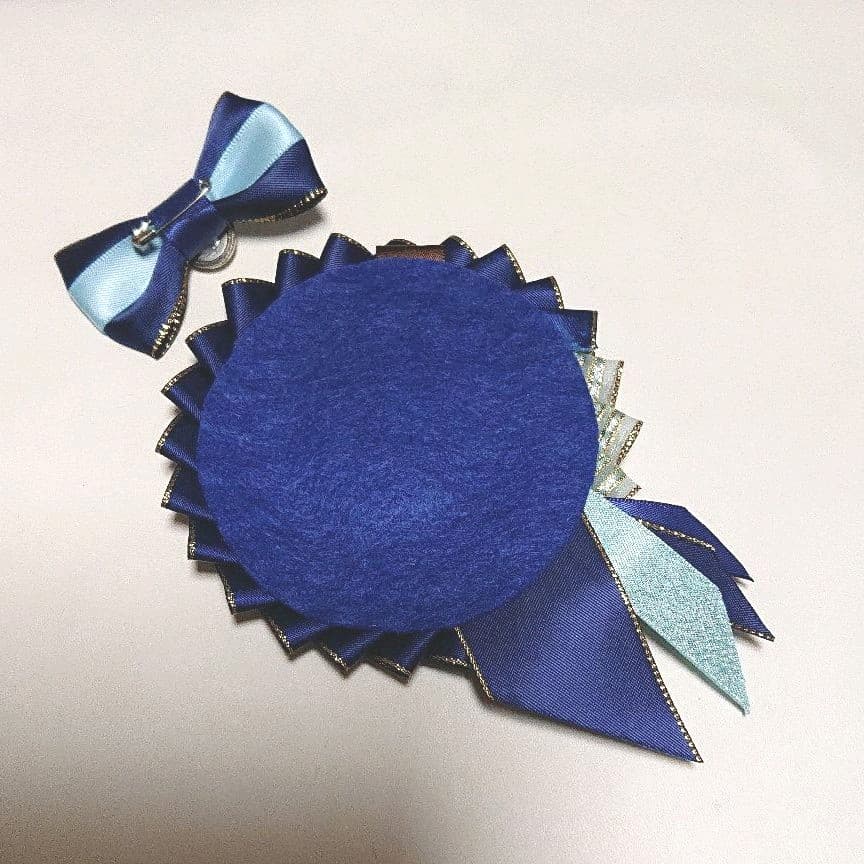 ハンドメイド　ロゼット Amazon | リボン型ロゼット 缶バッチ57mm 58mm 痛バッグ 飾り 手作り