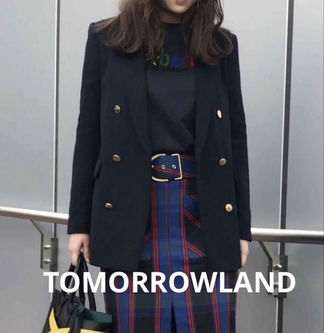 充実の品 TOMORROWLAND 卒入学 紺ブレ ダブルブレスト テーラード 金ボタン ジャケット・アウター