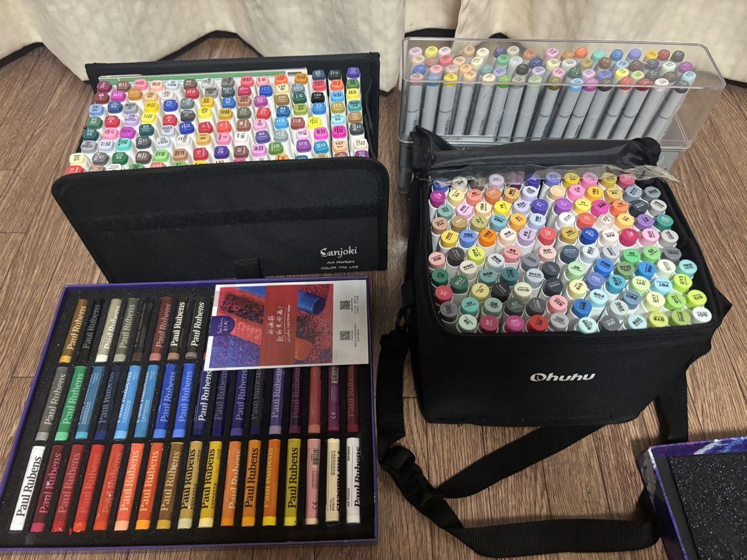 状態◎ コピック以外は新品未使用 画材セット　コピック　イラストマーカーコミック画材