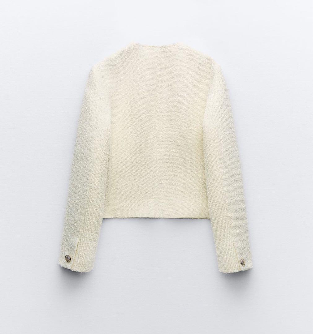 ZARA/ショート テクスチャー ジャケット S【新品】完売品