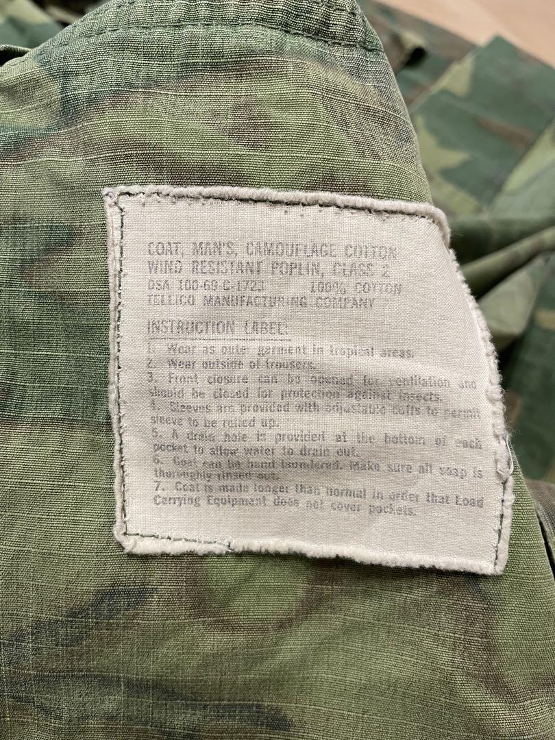 ジャングルファティーグ 69年製 グリーンリーフカモ ERDL USMC