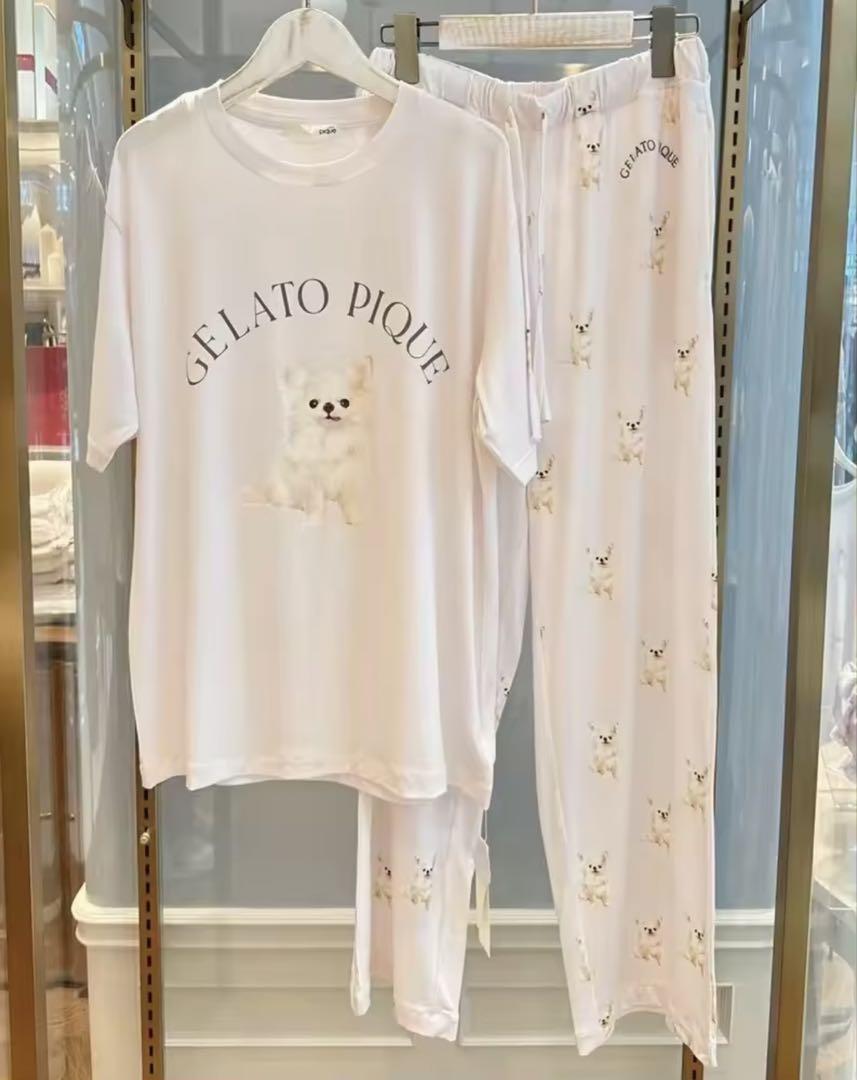 タグ付き新品 ジェラートピケ ミュシャ ギャザースリーブワンピース