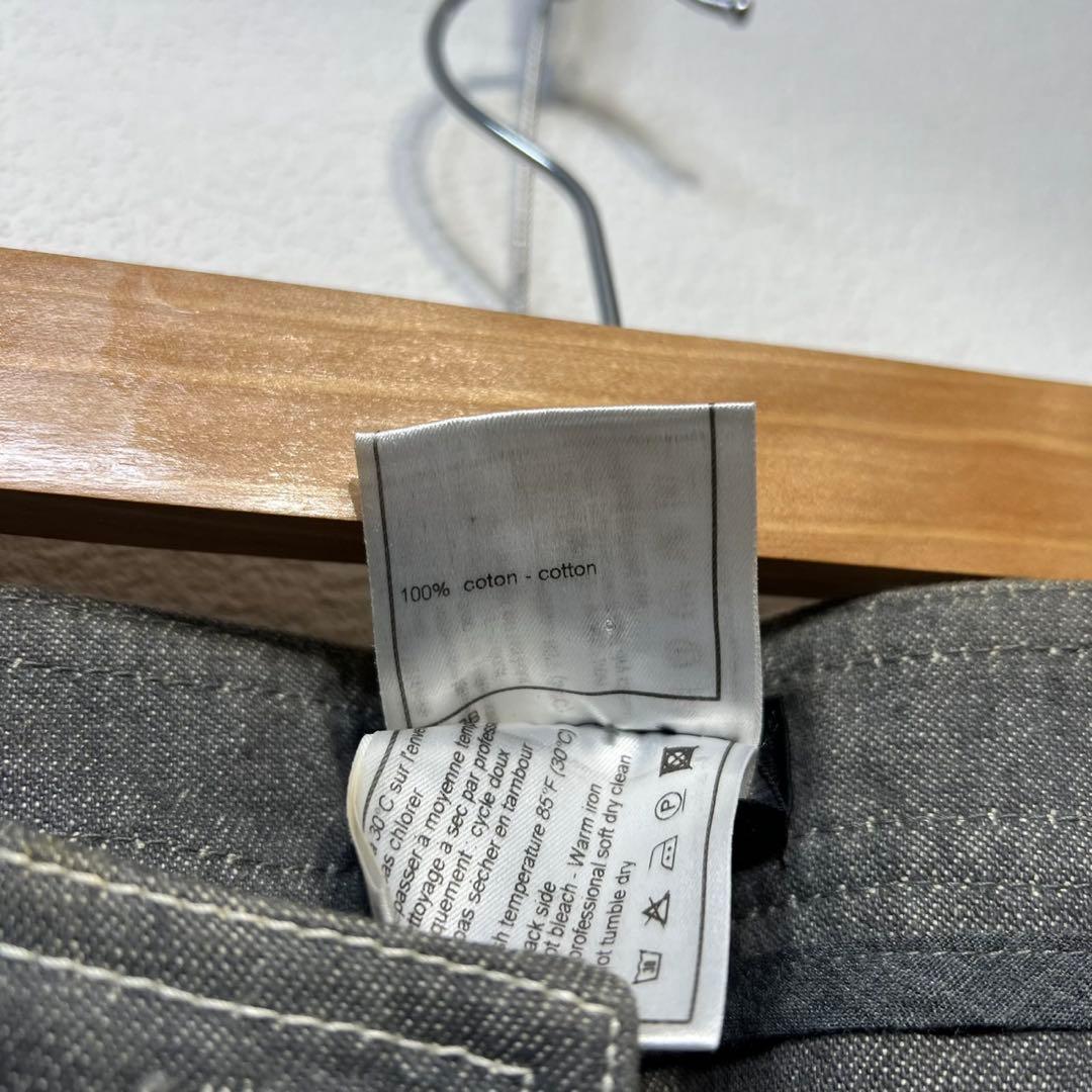 希少 01年製 シャネル スタッズ ココマーク ベルボトム フレア デニムパンツ 希少 01年製 シャネル スタッズ ココマーク ベルボトム フレア デニムパンツ