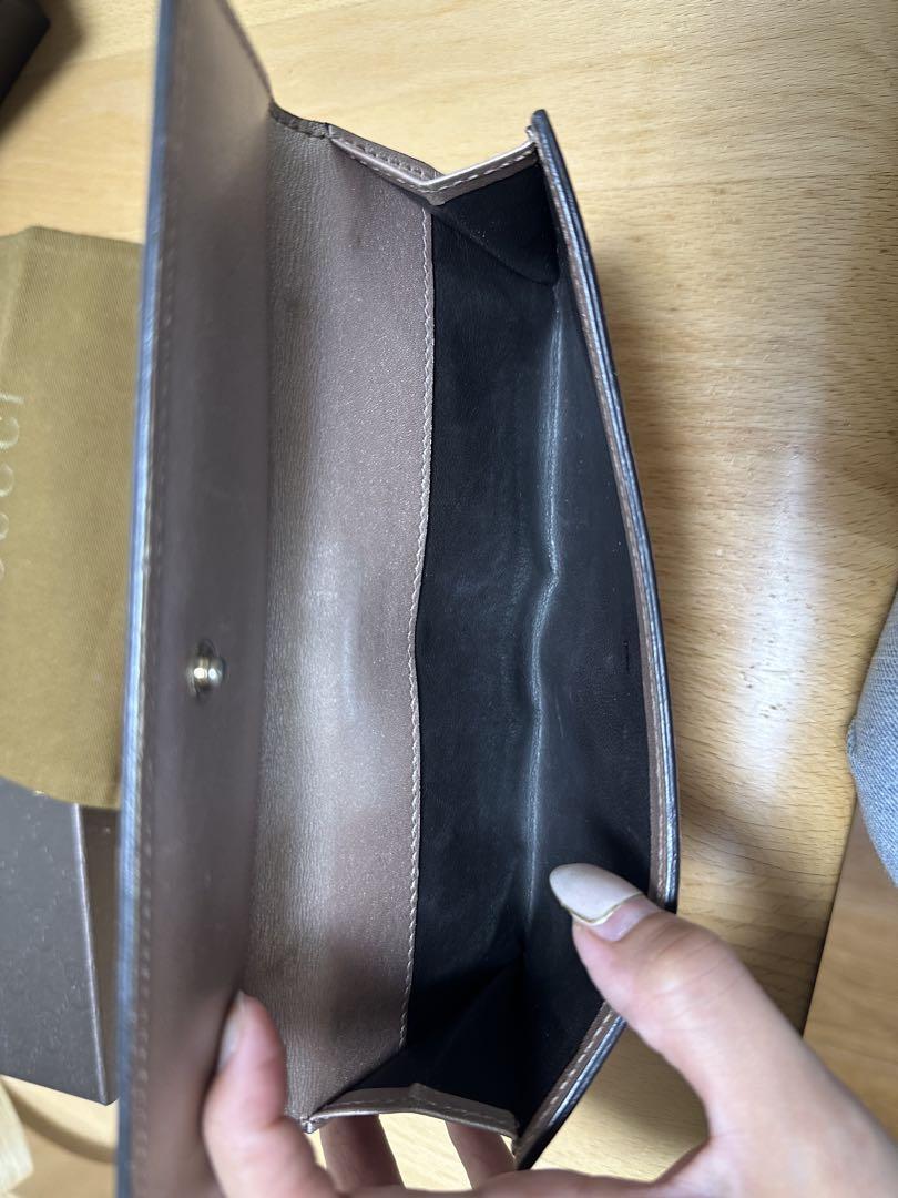 GUCCI 二つ折り財布 ピンク マイクロシマ レディース