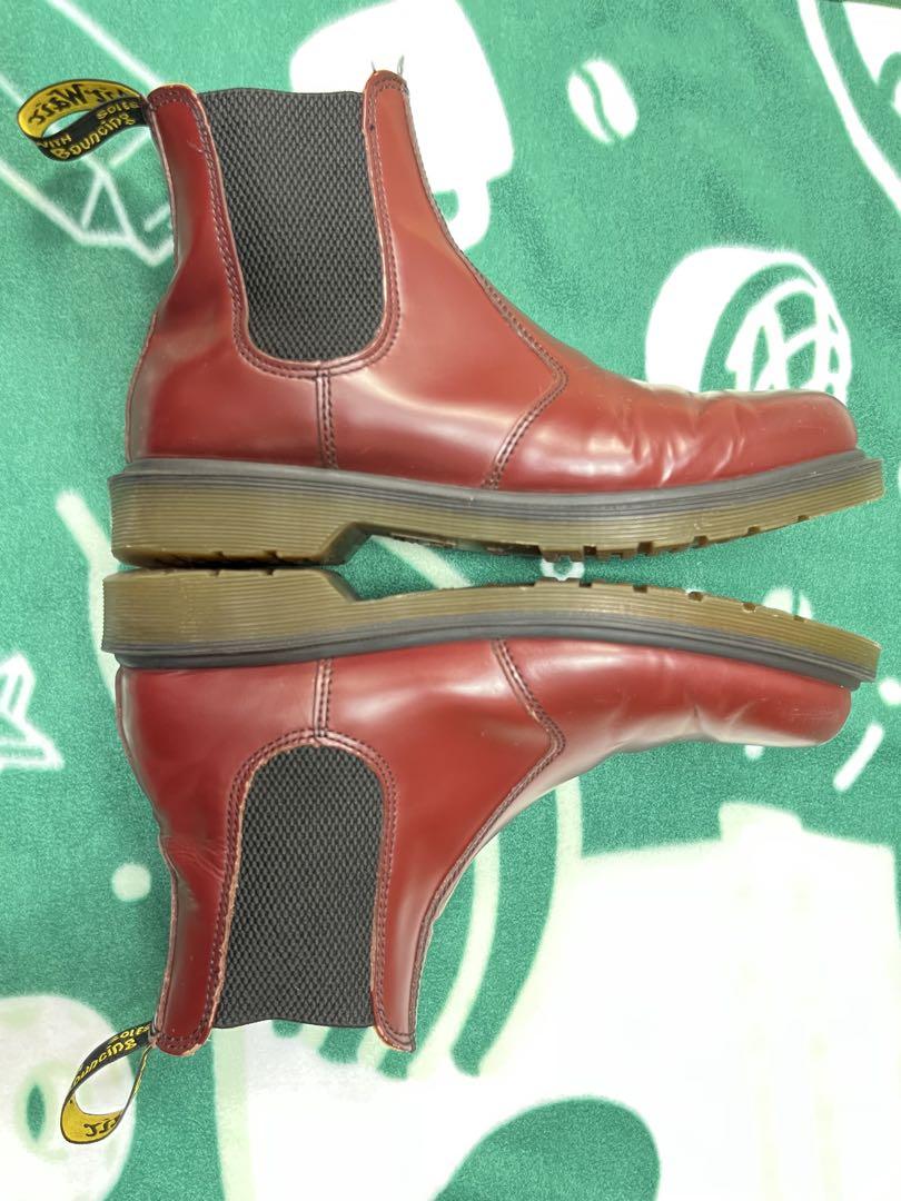 (中古)Dr. Martens チェリーレッド　サイドゴア　　　US9 27cm