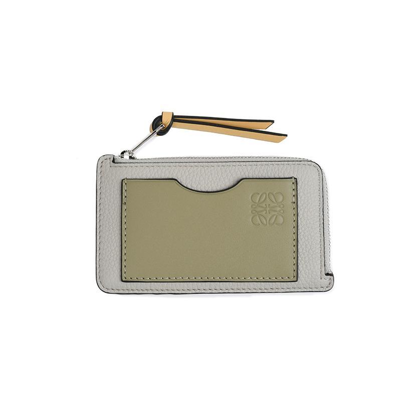 LOEWE ロエベ コインカードホルダー 財布 シェルグレー/ユーカリ