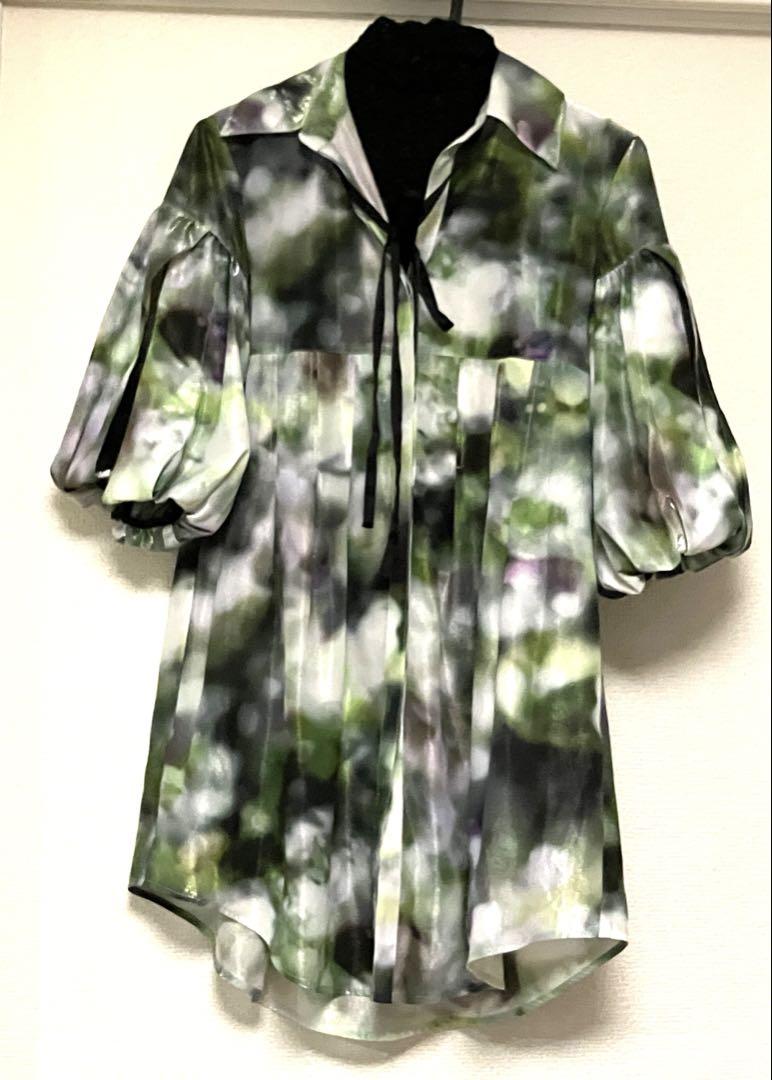ミューラル Dizzy shirt (Green) レース トップス ブラウス トップス
