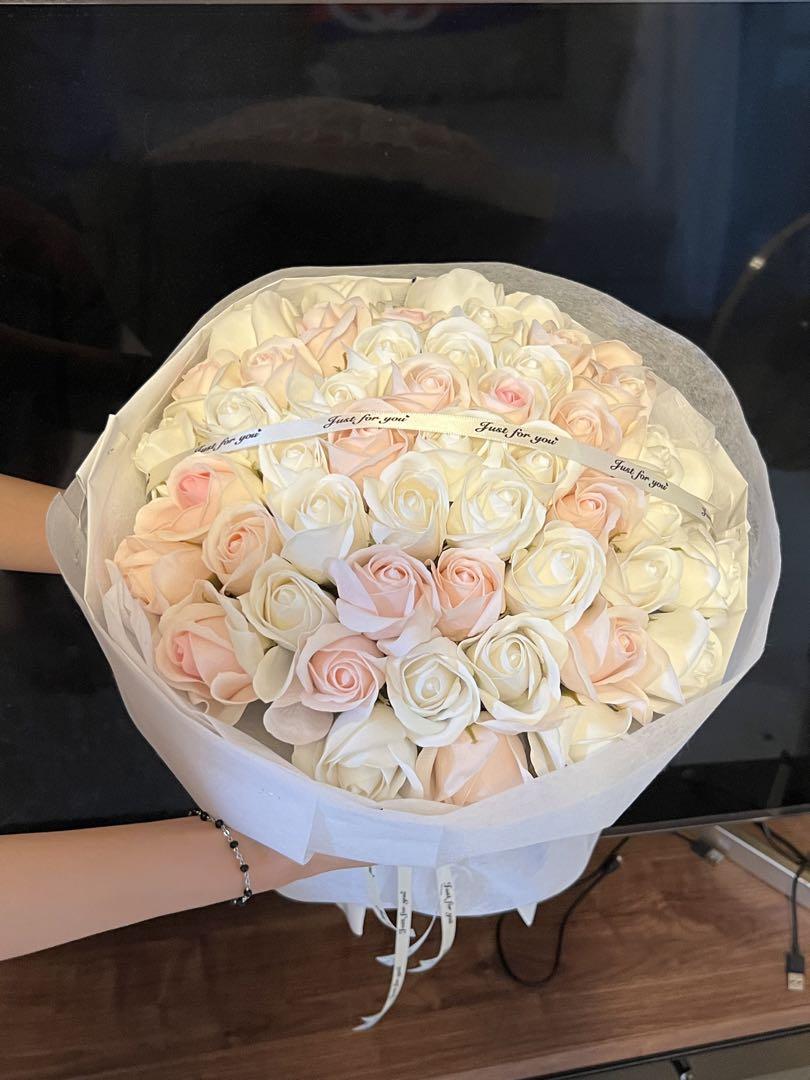 ソープフラワー薔薇 お誕生日 ・記念日 プレゼント 花束 30本