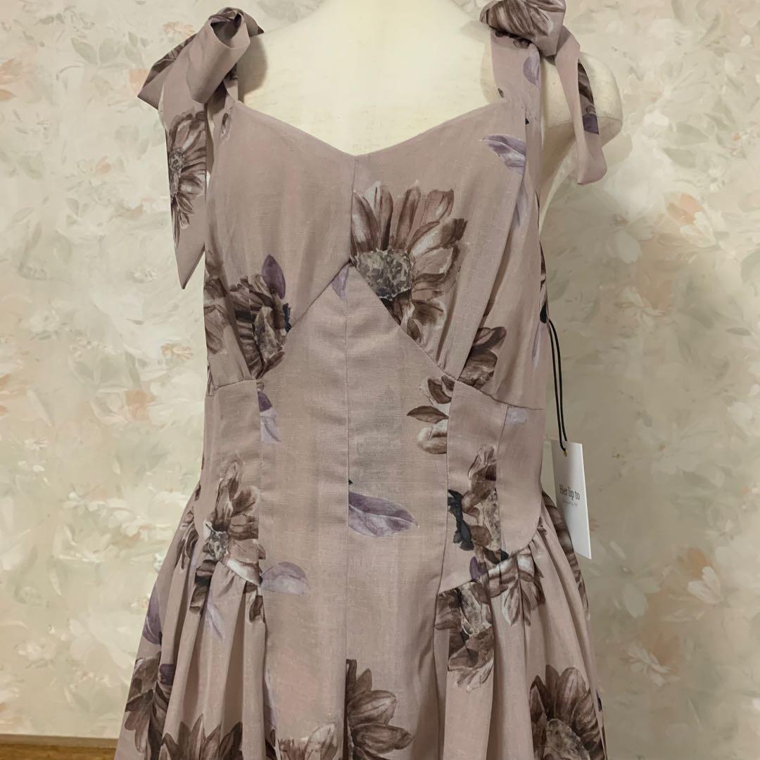 新品❣️Sunflower-Printed Midi Dress（M）
