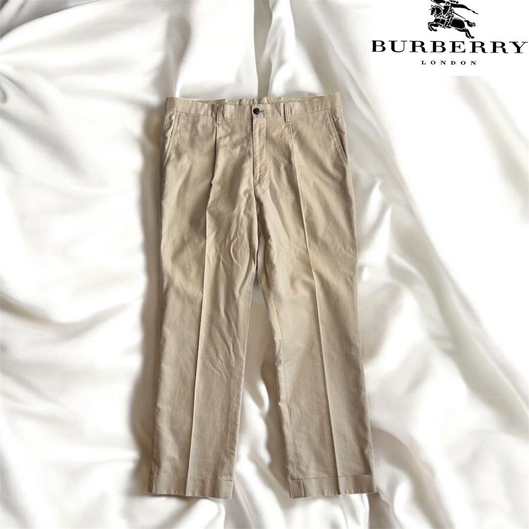 Burberry バーバリー　ノバチェック　タックパンツ　チノパン　三陽商会