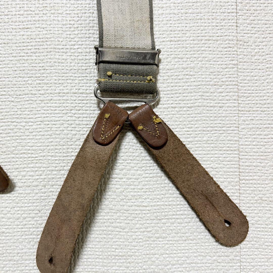 【美品・実物】1949年イギリス空軍 RAF ロイヤルエアフォースサスペンダー 美品・実物】1949年イギリス空軍 RAF ロイヤルエアフォース