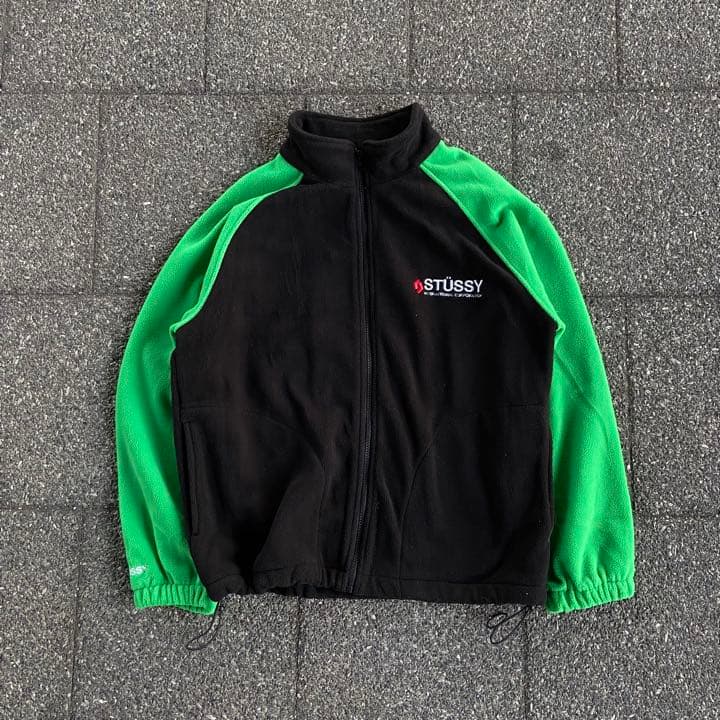 6周年記念イベントが 希少 old stussy フリースジャケット ドロー
