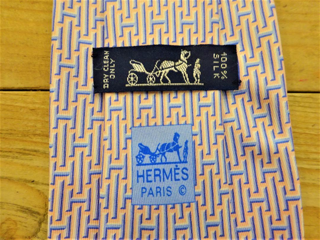 エルメス Hermès H柄ネクタイ シルク