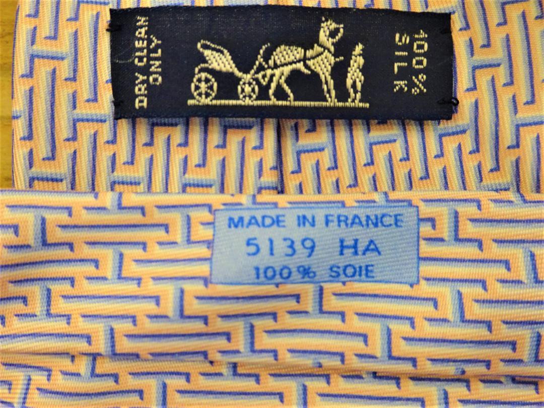 エルメス Hermès H柄ネクタイ シルク
