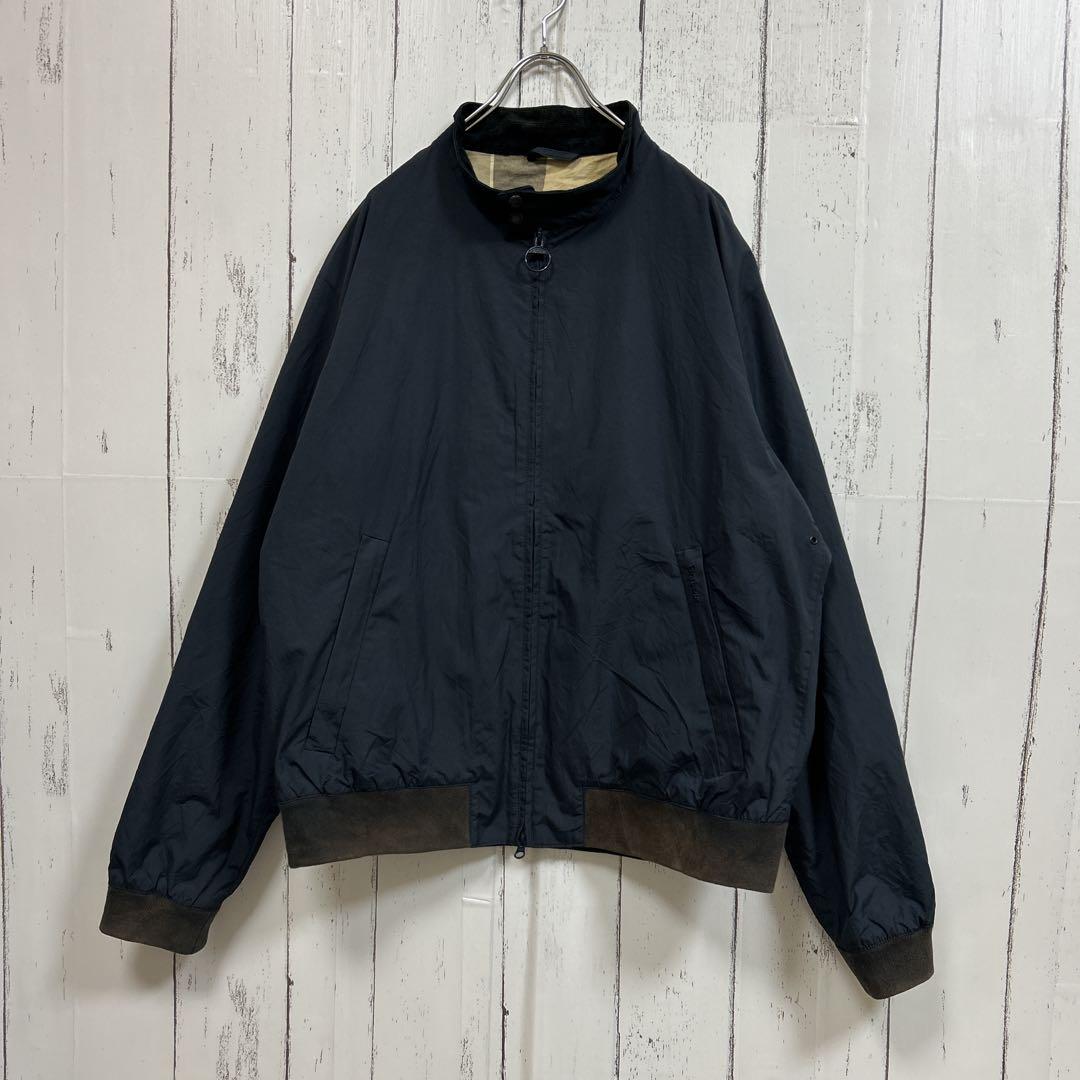 344BarbourバブアーROYSTONスイングトップジャケット襟コーデュロイ