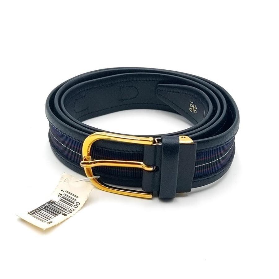 超美品 ダンヒル dunhill ベルト ストライプ柄 10-25070107