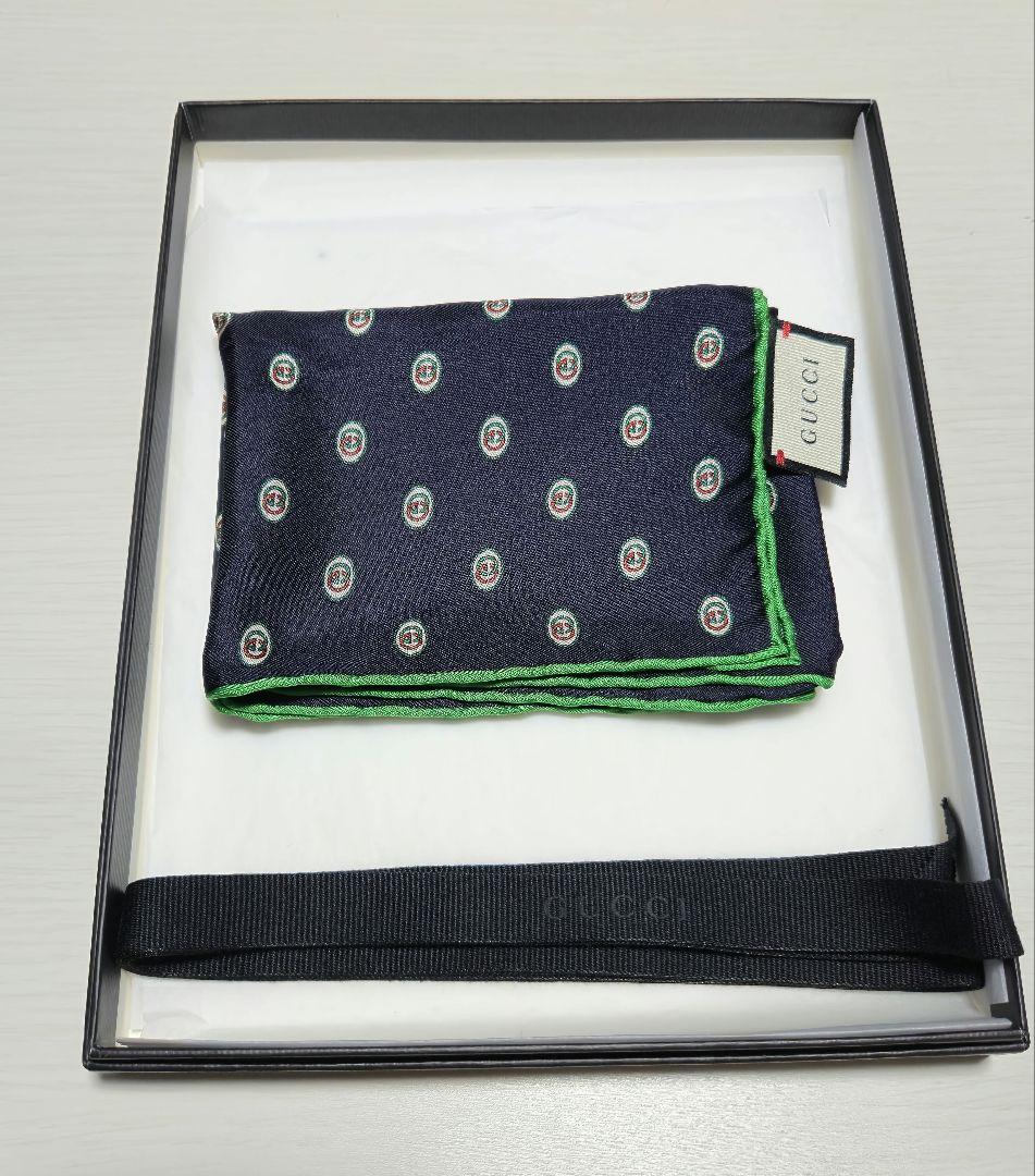 ハンカチ(GUCCI)2枚セット パオログッチ メンズハンカチ2枚セット 新品 - メルカリ
